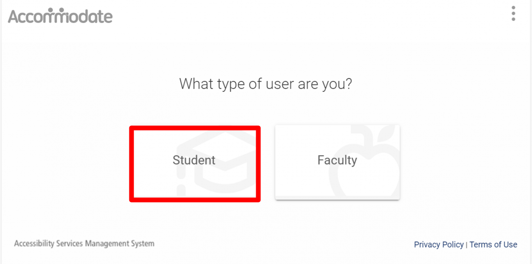 Select “Student” and log in with UIC NetID and Password